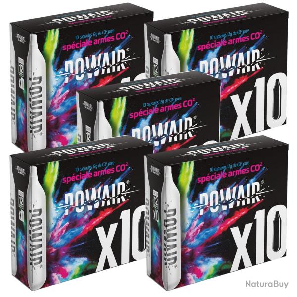 Sparclettes de Gaz Co2 12 g POWAIR x 50