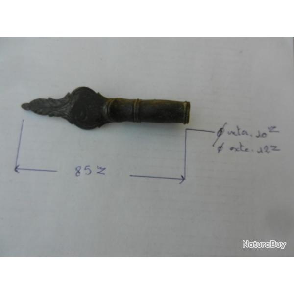 pi�ce d�tach�e bronze pour baguette de pistolet a silex ou percussion