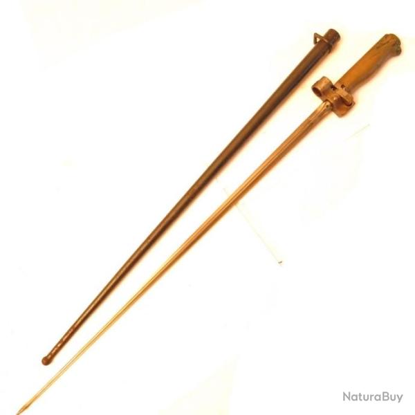 Ba�onnette originale mod�le 1915 du fusil Lebel avec fourreau r�f bay 33