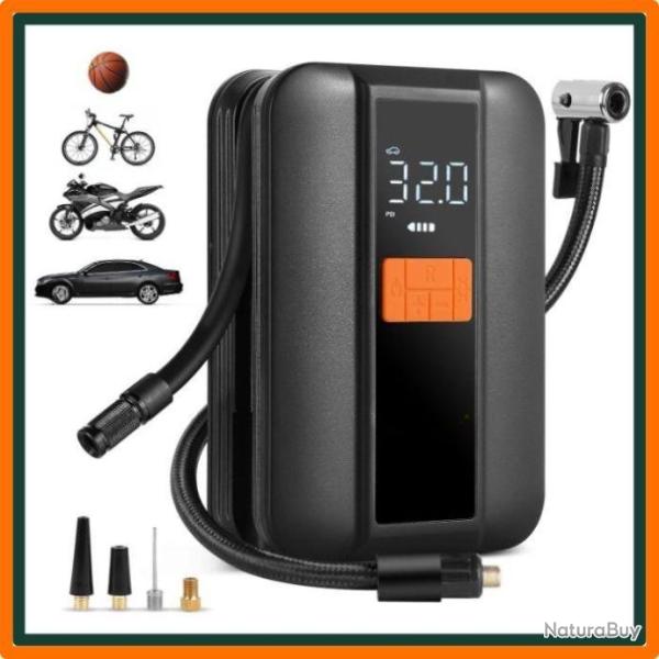 Gonfleur de pneu de voiture et v�lo - 150PSI - 6000mAh