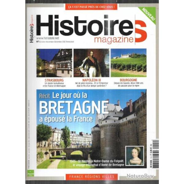 histoires magazine , napol�on III, bourgogne, anne de bretagne , crat�re de vix,