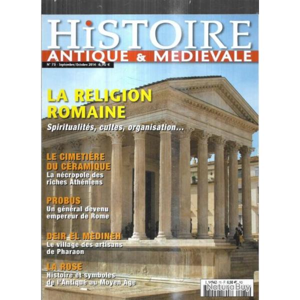 histoire antique et m�di�vale 75 octobre 2014 , la religion romaine , la rose histoire et symbole ,