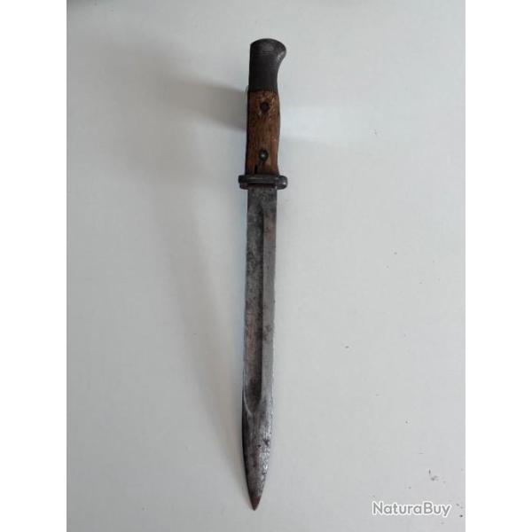 Baonnette Mauser 84/98 WW1 double marquage fabrication numrote 875