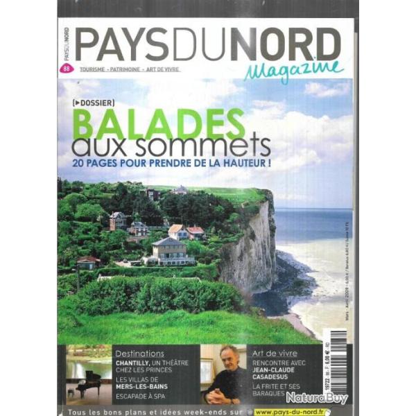 pays du nord magazine 88 � 91, patrimoine , frites, sentiers du littoral, falaises 4 revues de 2009