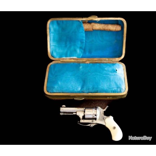 Ravissant petit revolver Puppy en tui  cigares REF 694