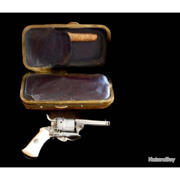 Ravissant petit revolver Puppy en �tui � cigares �REF 692