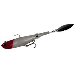 Leurre Souple Biwaa Divinator Big 85g Blanc T&ecirc;te rouge