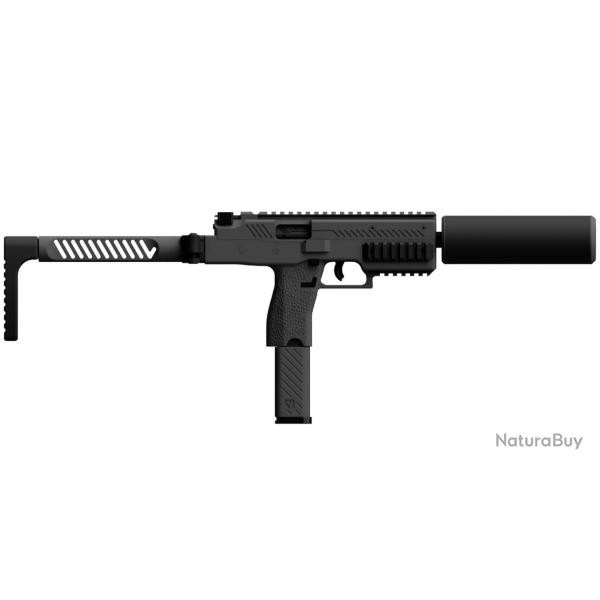 R�plique airsoft Vorsk SMG VMP-1X gris avec silencieux 0.95J