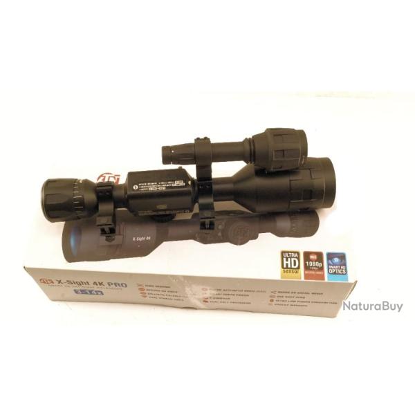 Lunette de vision nocturne IL diurne  X-sight 4K Pro 3-14X ATN + option amplificateur infra rouge