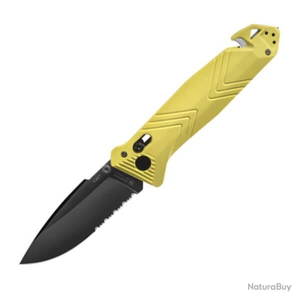 Couteau pliant TB Outdoor CAC 4 fonctions jaune
