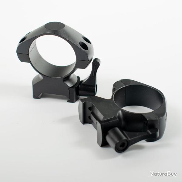 Colliers en acier 30 MM pour rail Weaver/Picatinny � profil �lev�