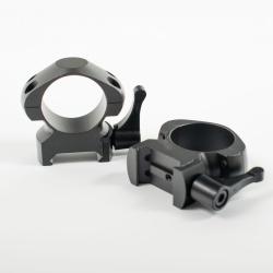 Colliers en acier 25 MM pour rail Weaver/Picatinny &agrave; profil bas