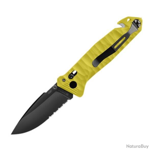 Couteau pliant TB Outdoor CAC 4 fonctions jaune toxifi�
