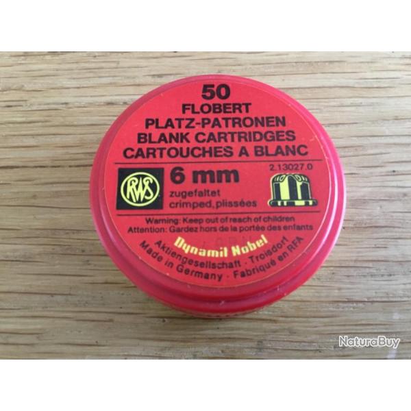 Boite de 50 munitions � blanc 6mm FLOBERT NEUVE