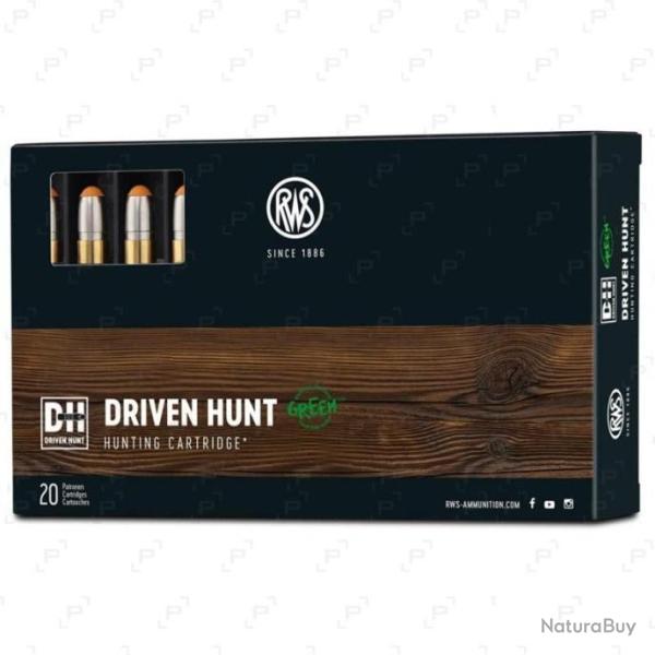 1 BOITE DE BALLES RWS  DRIVEN HUNTER GREEN CAL 30 06  10.7G  165GR