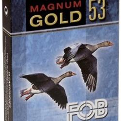 Cartouches &agrave; plomb dor&eacute; FOB Gold 53 Magnum