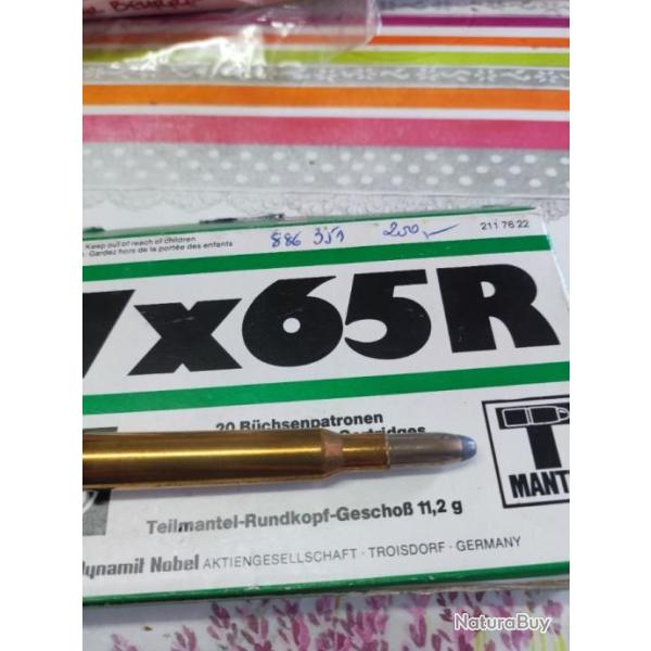 Balles de carabine 7x65 R