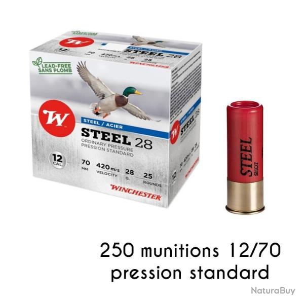 250 Winchester Steel 28g 12/70 pression standard n�5+6 