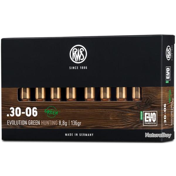 CART. RWS EVO GREEN CAL. .30-06 139GR 9G BTE 20