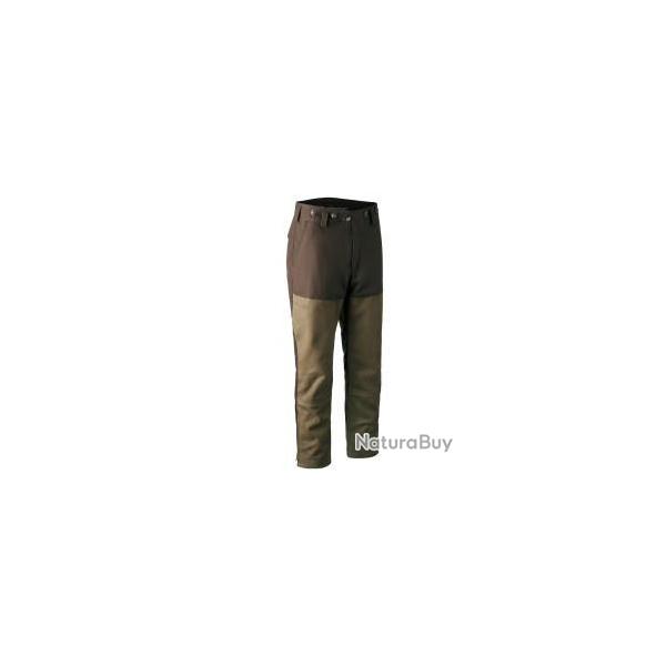 Pantalon cuir et toile de marque DEERHUNTER, mod�le Marseille leather mix