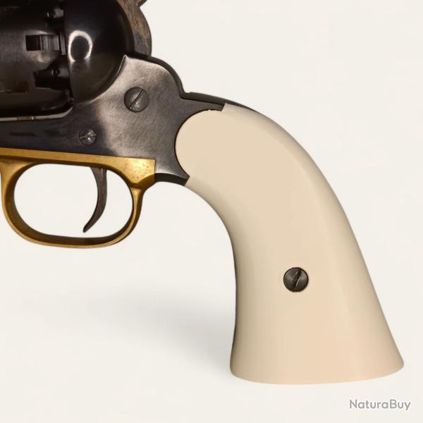 Plaquettes Remington 1858 Pietta couleur ivoire