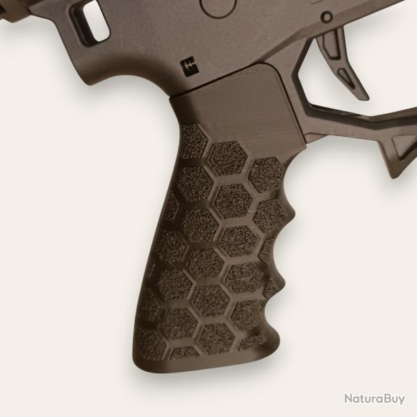 Poign�e AR-9 texture hexagonale