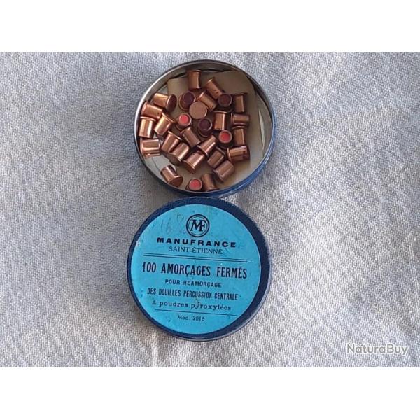 MANUFRANCE  ancienne boite d amorces mod�le 2016 amor�age ferme long