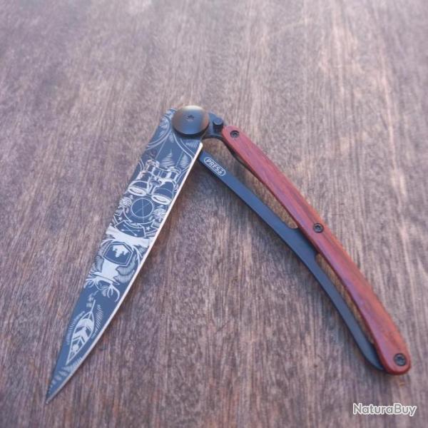 Joli Couteau DEEJO Manche en Bois