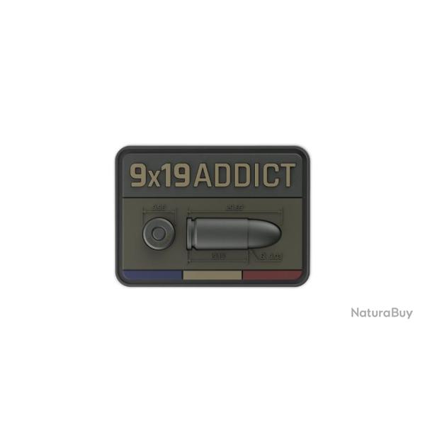 Patch / Ecusson / velcro 9X19 ADDICT ( Desert )