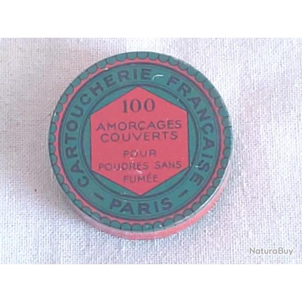 CARTOUCHERIE FRANCAISE boite neuve de 100 amorces