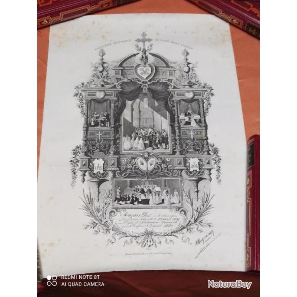 SUPERBE SOUVENIR DE COMMUNION SOLLENNELLE 1931