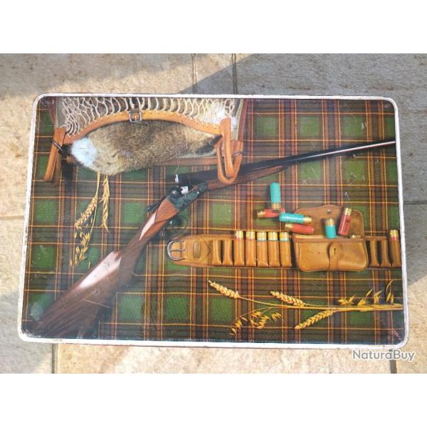 Ancienne bote  biscuits mtallique