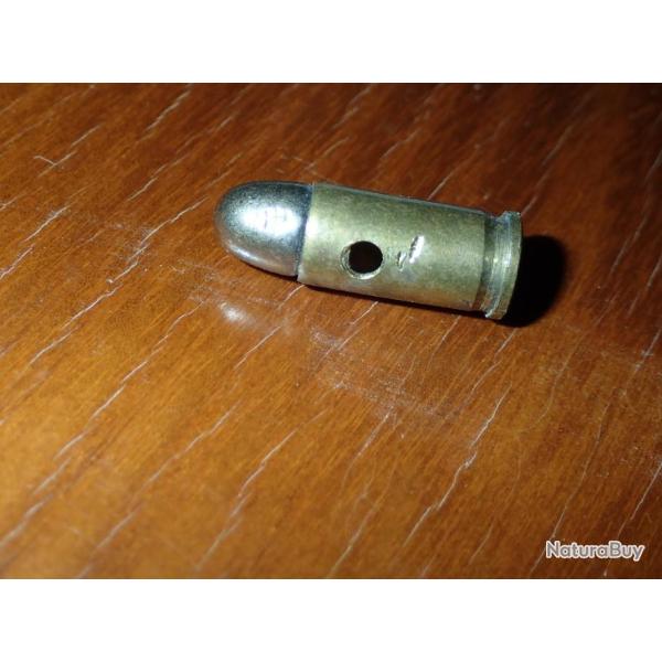 Cartouche neutralis�e - 7,65 browning - SFM - balle blind� ronde - abim�