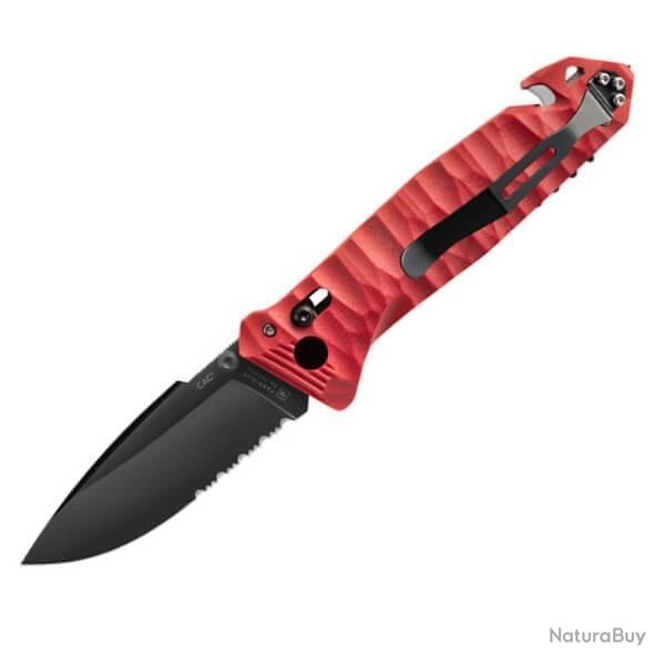 Couteau pliant TB Outdoor CAC 4 fonctions rouge toxifi�