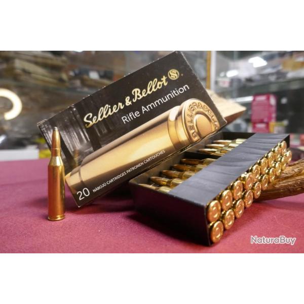 20 cartouches 243 WIN en 100 gr (6.5g) SP de SELLIER & BELLOT