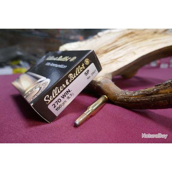 20 cartouches 270 en 150 gr (9.7g) SP de SELLIER & BELLOT