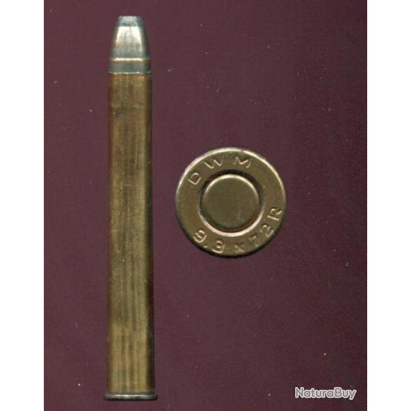 9.3 x 72 R - marquage : DWM  9.3 x 72 R - balle cuivre �tam�e pointe plomb plate