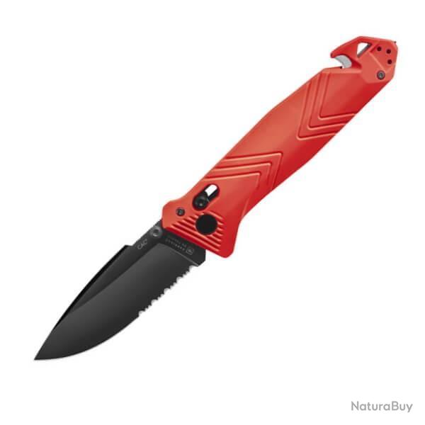 Couteau pliant TB Outdoor CAC 4 fonctions rouge