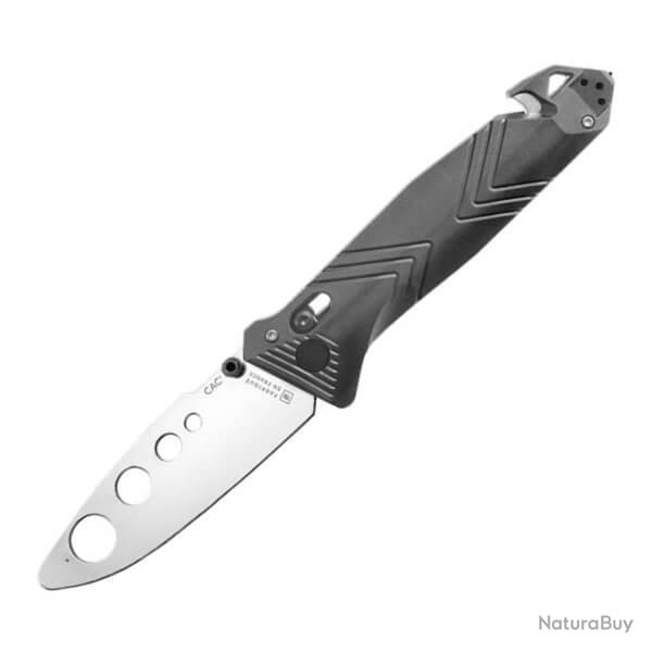 Couteau pliant TB Outdoor CAC entra�nement avec brise-vitres-coupe-sangles et bo�te technique