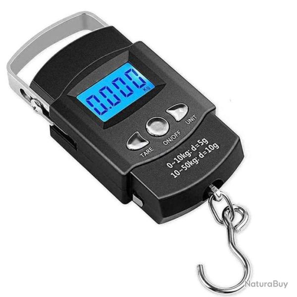 Balance Portable Digitale Avec Ruban � Mesurer Poids Maximum 50kg P�che Bagages