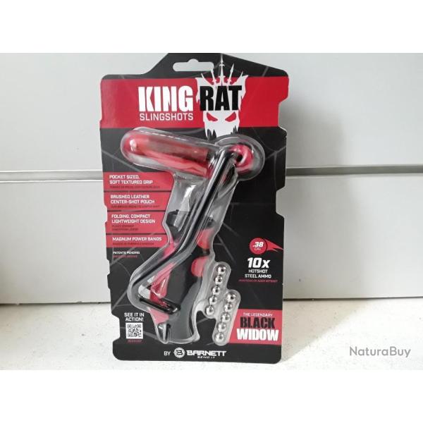 9866 LANCE PIERRE/ FRONDE KINGRAT SLINGSHOTS BLACK WIDOW NEUF