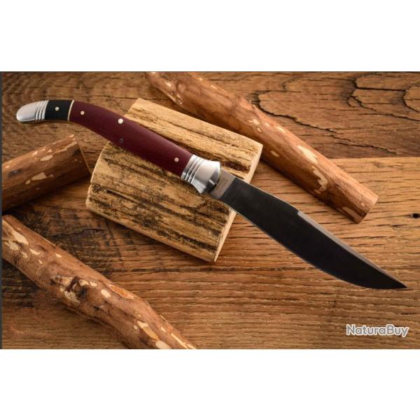 Couteau Rough Ryder Reserve Sabacc Manche Burgundy Micarta Lame Acier D2 Boite Collector RRR025