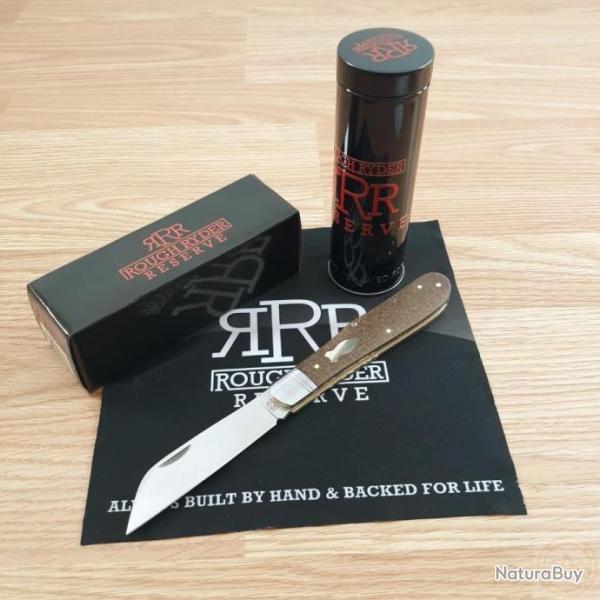 Couteau Rough Ryder Reserve Grandaddy Manche Micarta Lame Acier D2 Collector Box RRR024