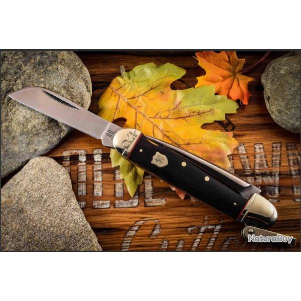 Couteau de Marin D�manilleur Manche Micarta Rough Rider Marlin Spike Acier 440 RR2386