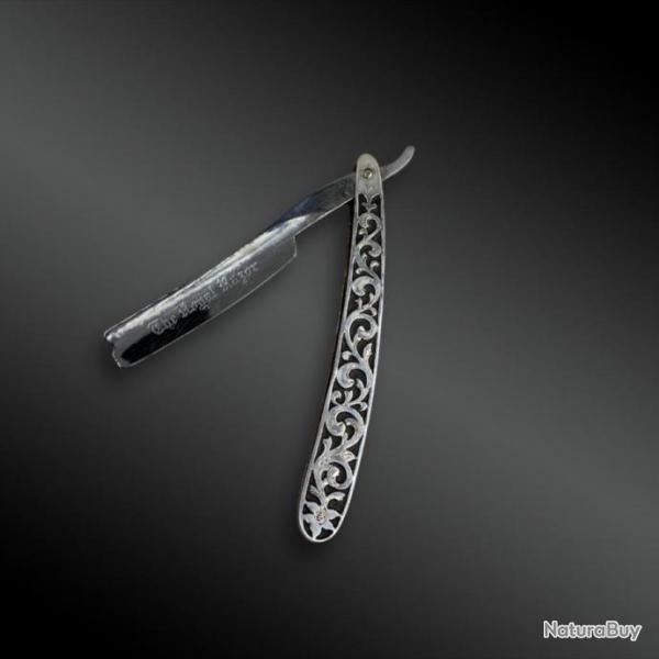 Rasoir � Main � Coupe Chou � En Argent - Angleterre - D�but XX�me