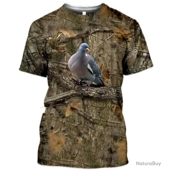 Tee-shirt pigeon taille de S � 6XL