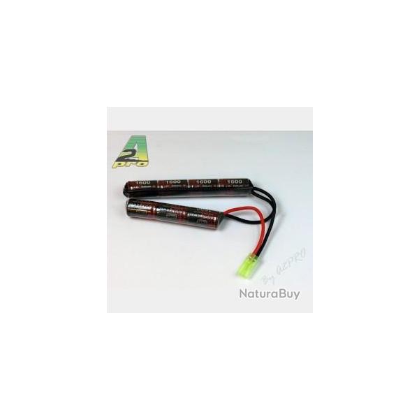 Batterie Ni-Mh 2 b�tons 8.4V - 1600 mAh | A2 Pro (0000 0008) - Airsoft