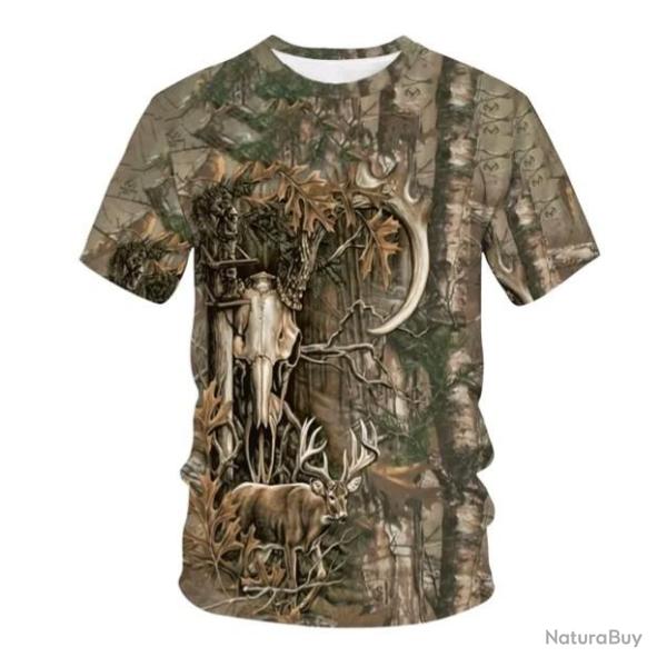 Tee-shirt camo , taille de S � 6XL n�9