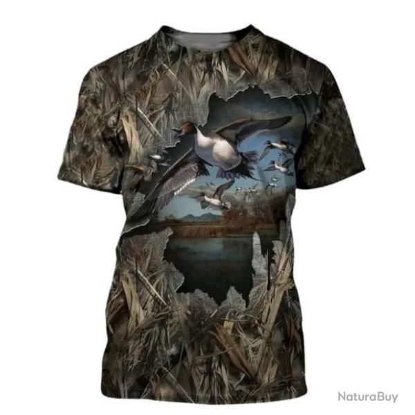 !!! SUPER PROMO !!! Tee-shirt r�aliste chasse. Canard    taille de S � 6XL n�3