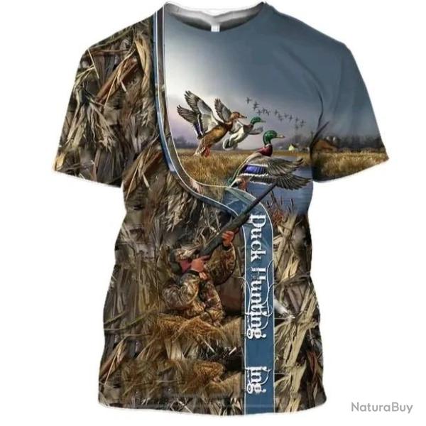 !!! SUPER PROMO !!! Tee-shirt r�aliste chasse. Canard    taille de S � 6XL n�7